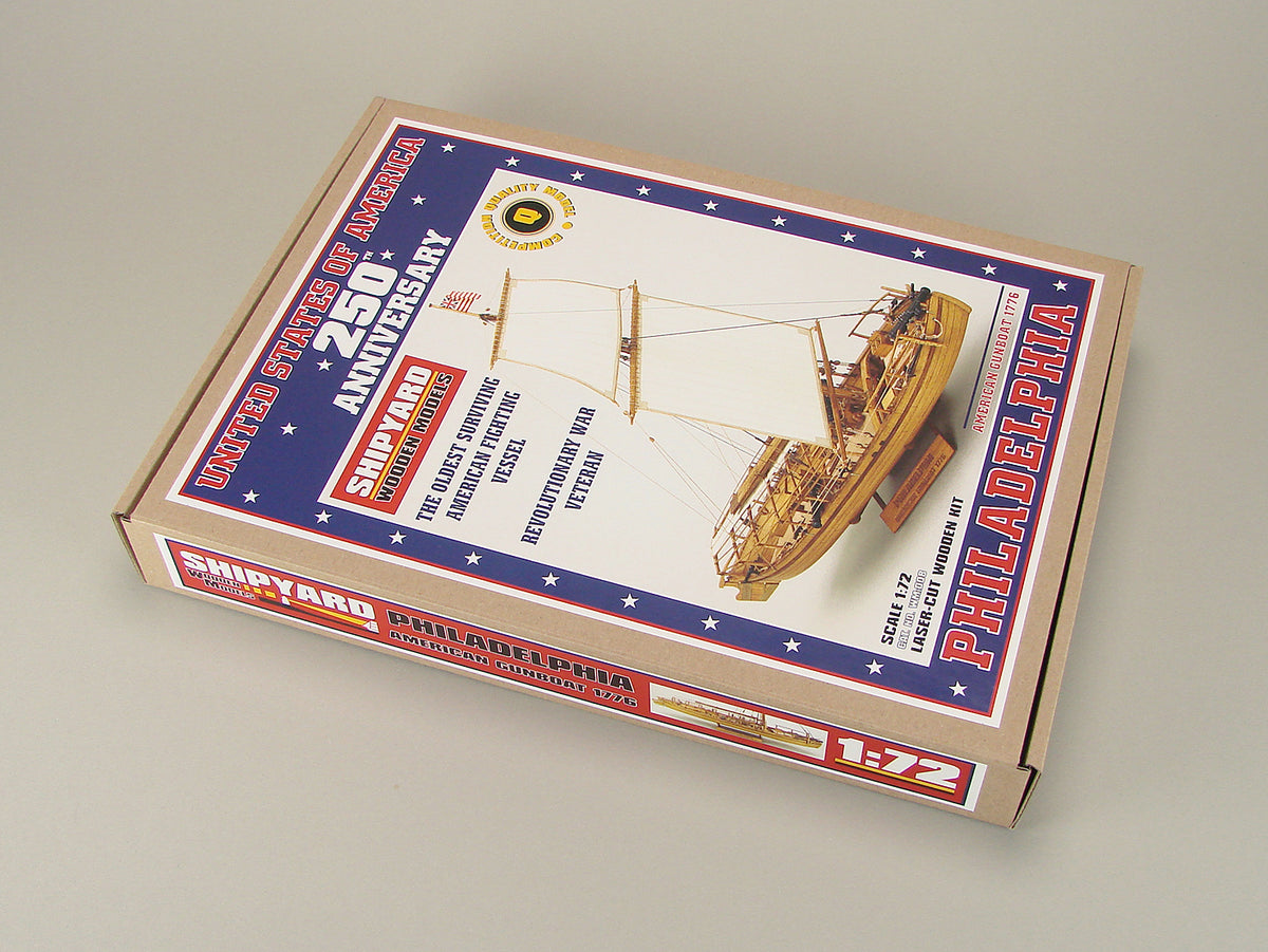 Philadelphia American Gunboat 1776 1:72 Shipyard (WM:008)