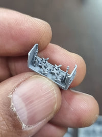 Photo of WWII US Navy Anchor set for destroyer model in 1:700 scale, including 4 resin anchors and printed chain by HS Model