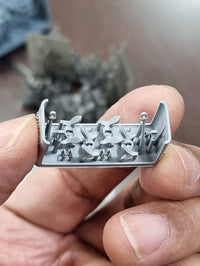 Photo of WWII US Navy 1/350 scale anchor set with chain by HS Model HSM-U350030S