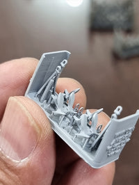 Photo of WWII US Navy 1/350 scale anchor set with chain by HS Model HSM-U350030S