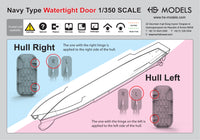 Photo of HS Model Royal Navy Watertight Door Type 2 1/350 scale 3D printed resin parts
