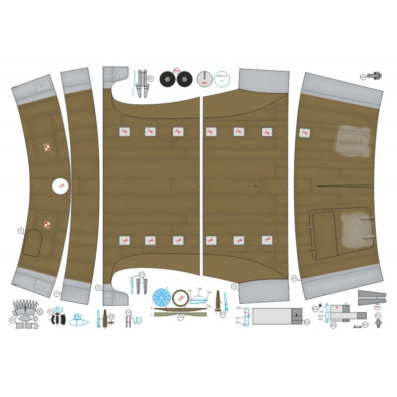 Photo of Card Model Kit C-47B Spirit of Ostra Brama 1:33 MPModel Answer