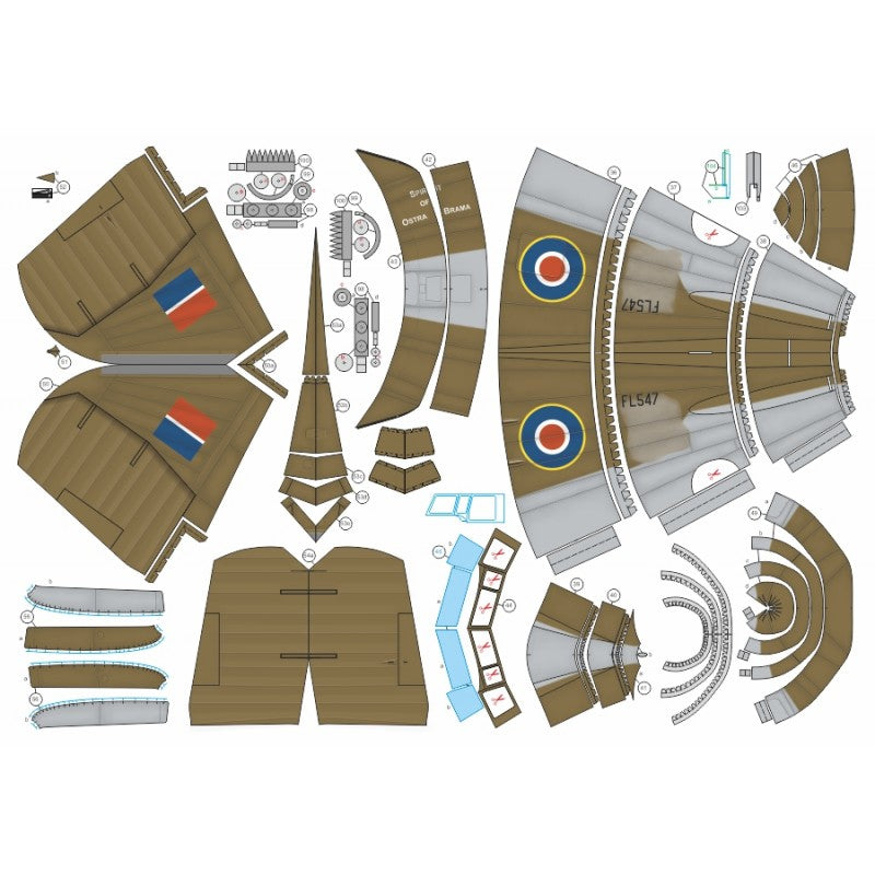 Photo of Card Model Kit C-47B Spirit of Ostra Brama 1:33 MPModel Answer