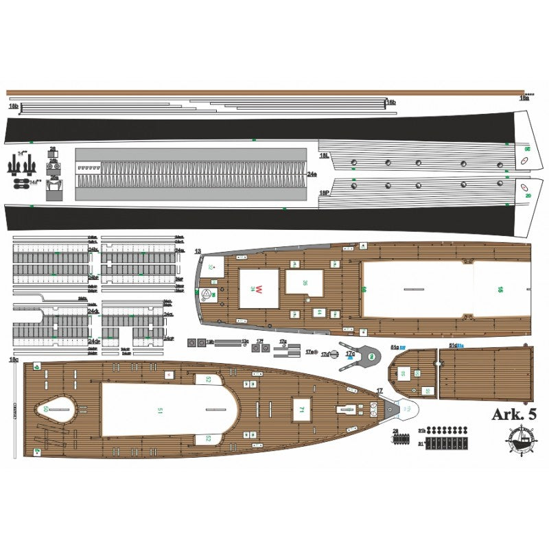 1:100 Scale Calypso Model Kit by Angraf - Captain Cousteau’s Vessel ...