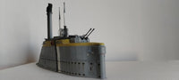 Photo of German U-Boat Type XXI U-2540 1/35 scale model submarine kit with RC conversion option and photo-etched details