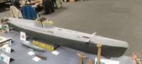 Photo of German U-Boat Type XXI U-2540 1/35 scale model submarine kit with RC conversion option and photo-etched details