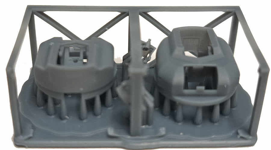 Photo of German U-Boat Type XXI 1:144 Revell detail set with photo-etched brass and 3D printed resin upgrade parts.