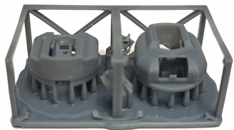 Photo of German U-Boat Type XXI 1:144 Revell detail set with photo-etched brass and 3D printed resin upgrade parts.