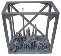 Photo of German U-Boat Type XXI 1:144 Revell detail set with photo-etched brass and 3D printed resin upgrade parts.