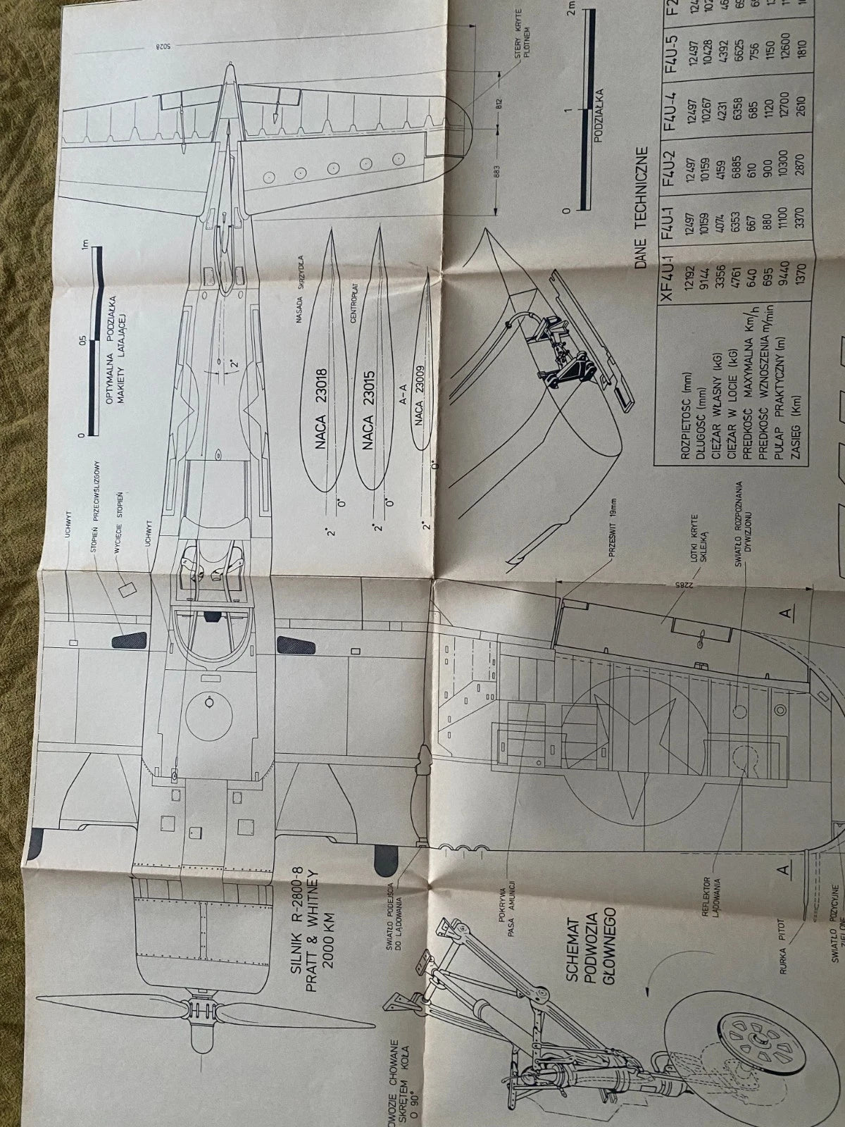 F4U Corsair construction plan sheet LOK 62