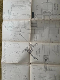 F4U Corsair aircraft blueprint sheet LOK 62