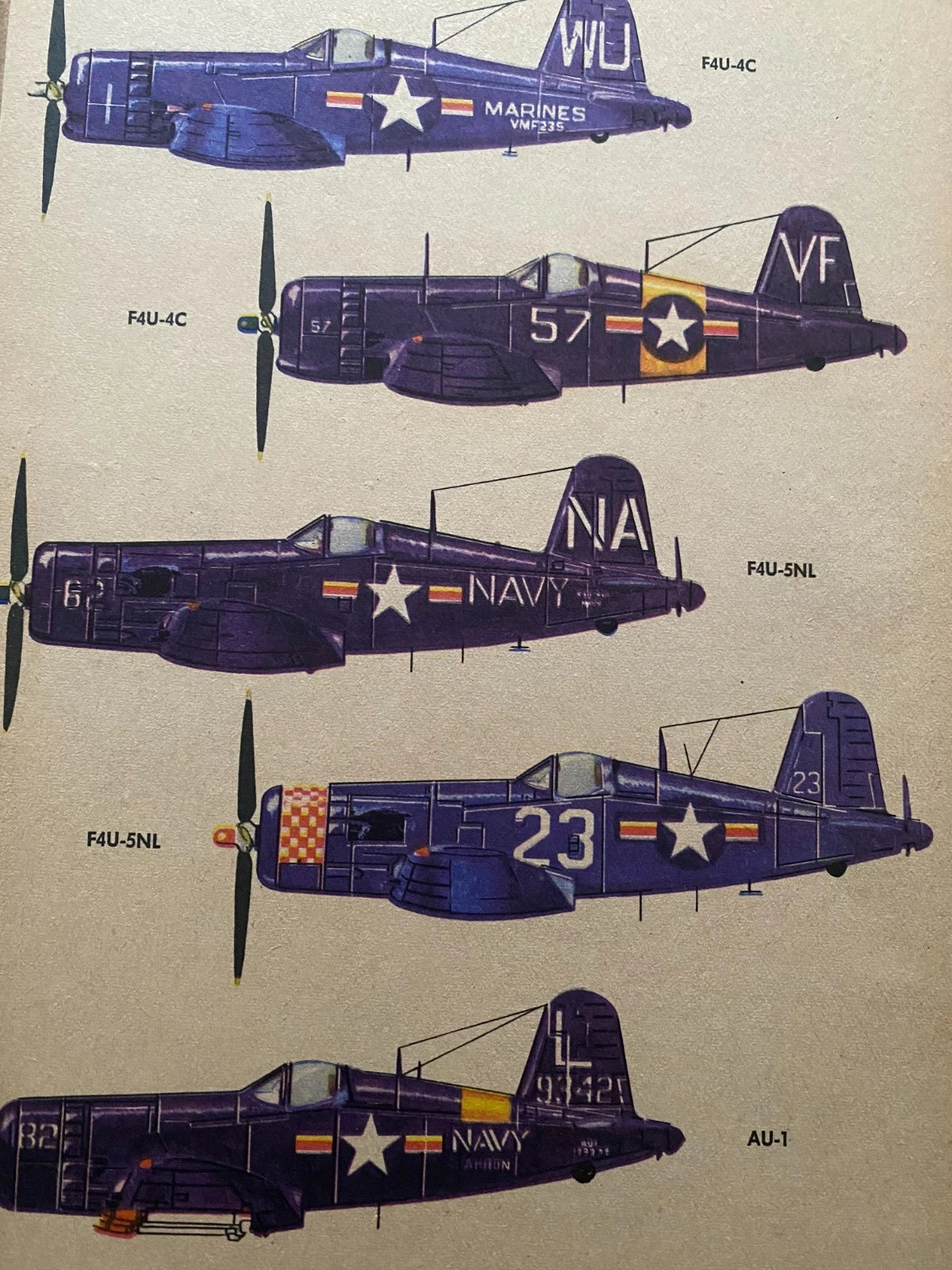 F4U Corsair colour markings reference LOK 62