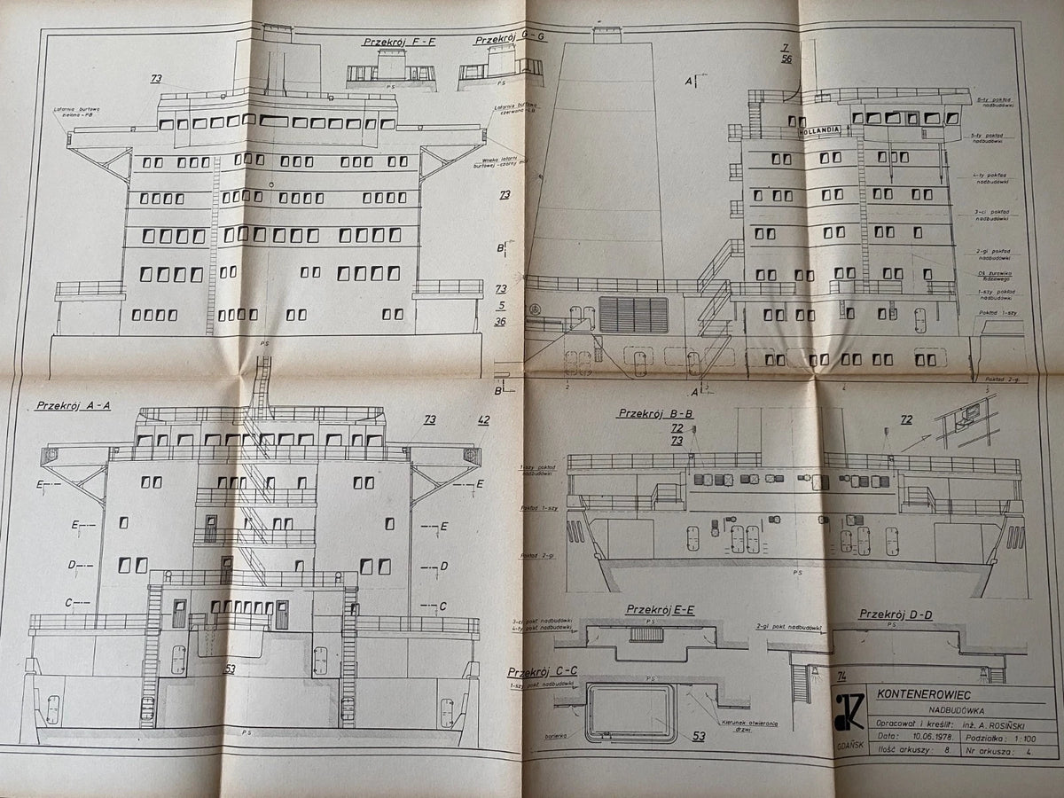 LOK Plany Modelarskie 88 Container Ship 1:100 construction plans - image 16
