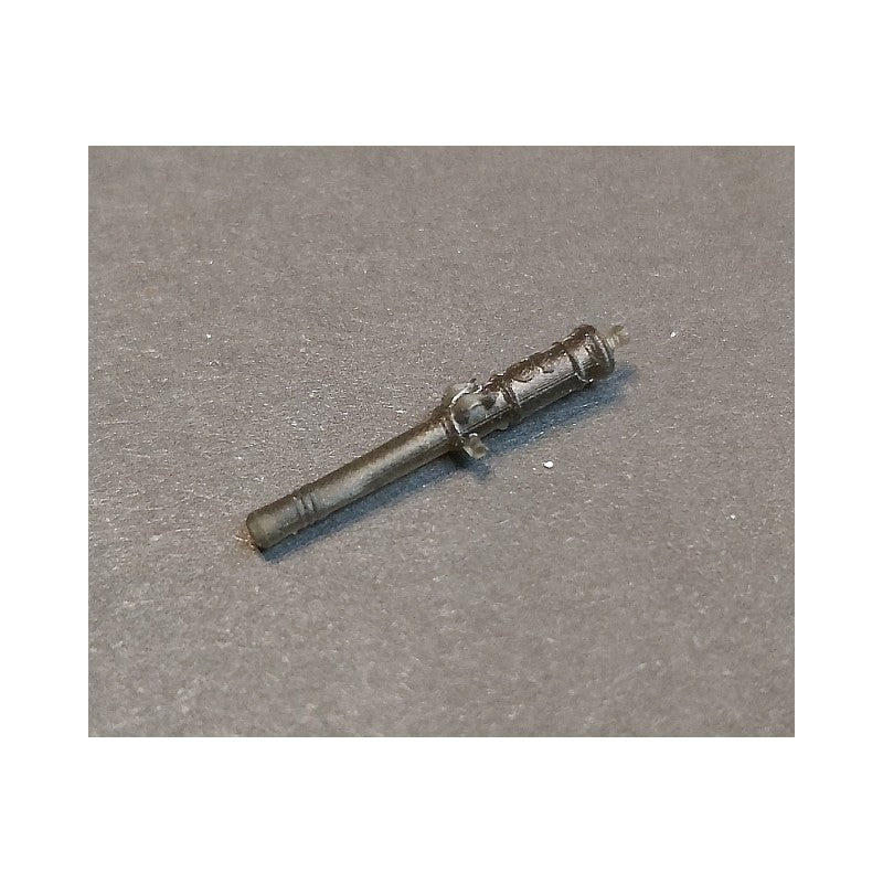 Photo of Seahorse's 4pcs 6 Pounds Gun Barrels, 3D printed, depicting the typical artillery of the 17th-century Dutch Fleet, ready for detailed model ship customization.