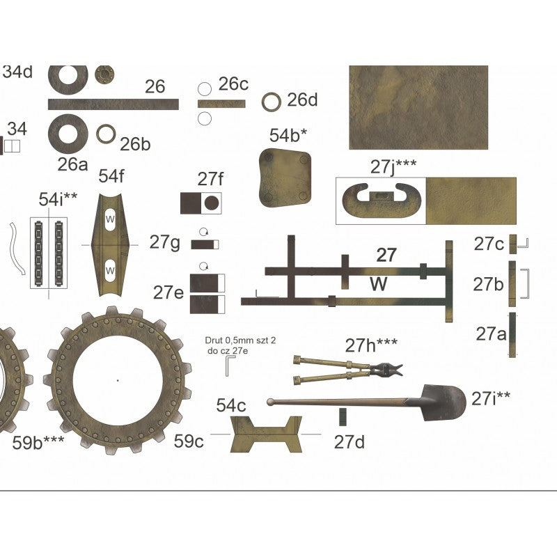 Photo of Panther Ausf. G MAN 1:25 scale card model kit by Angraf Answer