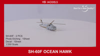 Photo of SH-60F Ocean Hawk 1/350 scale 3D printed resin model kit by HS Model with decals and photo etch