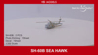 Photo of SH-60B Sea Hawk 1/350 scale resin helicopter model kit HSM-U350010S with photo etch and decals