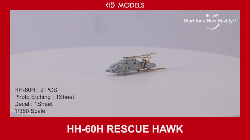 Photo of HH-60H Rescue Hawk 1/350 scale 3D printed resin model set by HS Model HSM-U350014S
