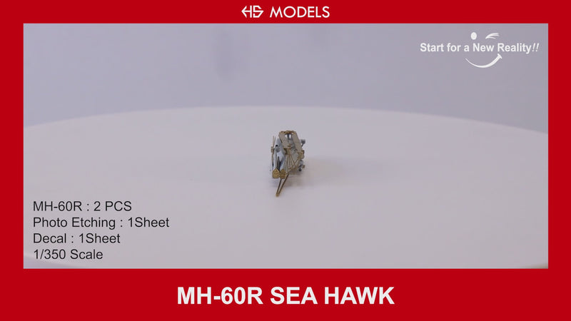 Photo of MH-60R Sea Hawk 1/350 scale model by HS Model with resin parts, photo-etch and decals