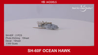 Photo of SH-60F Ocean Hawk 1/350 scale 3D printed resin model kit by HS Model with decals and photo etch