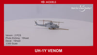 Photo of UH-1Y Venom 1/350 scale resin helicopter kit by HS Model with photo-etch and decals