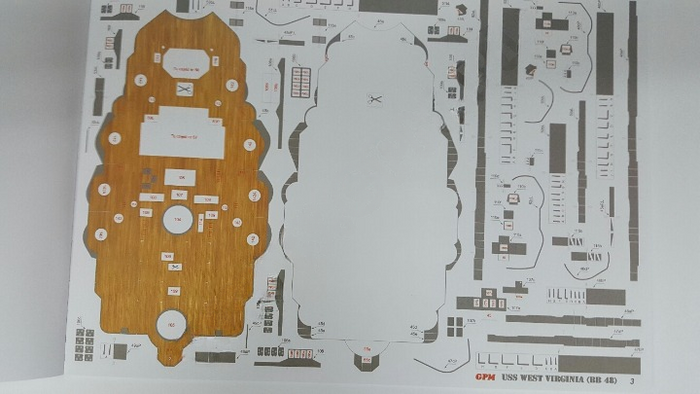 Photo of USS West Virginia Cardboard Model Kit by GPM