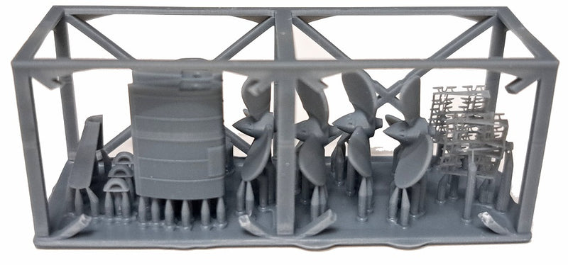 Photo of German U-Boat Type XXI 1:144 Revell detail set with photo-etched brass and 3D printed resin upgrade parts.