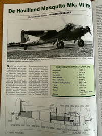 Photo of De Havilland Mosquito Mk.VI FB 1:33 Maly Modelarz 10-11-12/2023 card model kit