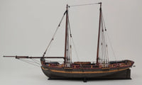 Photo of Axel Thorsen 1810 Norwegian gunboat card model kit in 1:72 scale