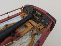 Photo of Axel Thorsen 1810 Norwegian gunboat card model kit in 1:72 scale