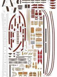 Photo of Axel Thorsen 1810 Norwegian gunboat card model kit in 1:72 scale