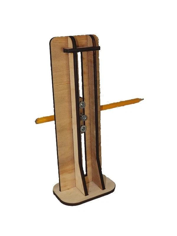 Photo of LMG BB-10 ship model waterline marker made from plywood