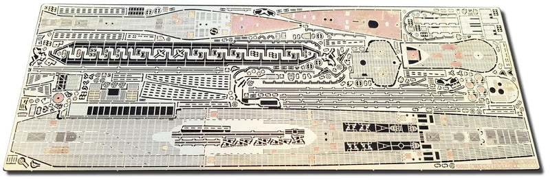 Photo of German U-Boat Type IXC/40 U-190 1:144 scale upgrade set with photo-etched brass and 3D resin parts for Revell model