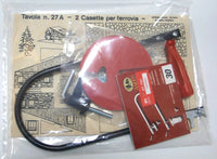 Photo of Amati Basic Jig Saw Set No.7001 wood fretwork starter kit for beginners, including saw, blades, bench, clamp, and plywood model.