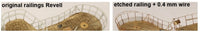 Photo of photo-etched brass detail set for German U-Boat Type VIIC/41 Revell 05045 in 1:72 scale, manufactured in Czech Republic