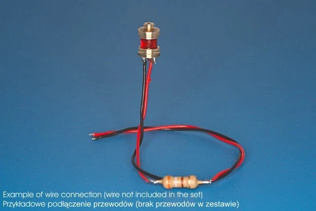 Photo of RB Model 07104 Masthead Lamp 360 Degrees 6x4mm Red LED with resistor for sailboat models
