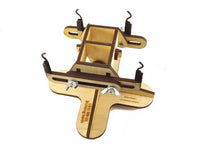 Photo of LMG BB-05 armored vehicle model assembly jig with cross base