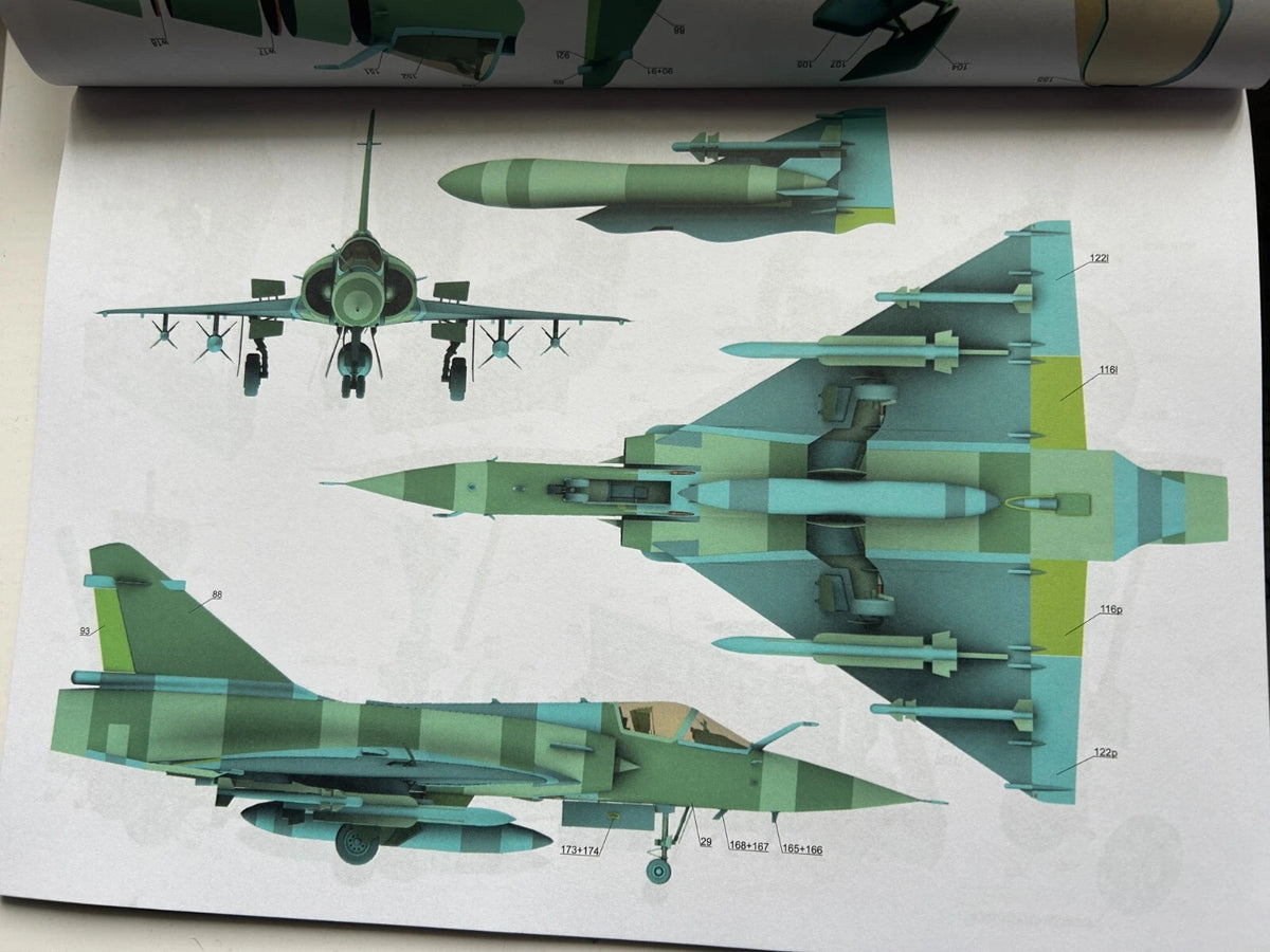 Photo of Mirage 2000-C card model kit 1:33 scale by MS Model Angraf