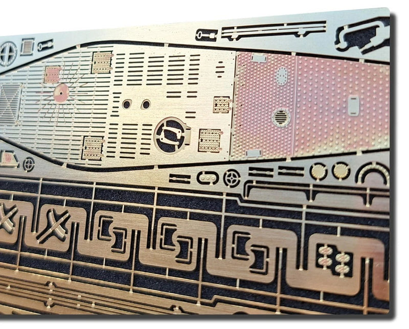 Photo of German U-Boat Type IXC/40 U-190 1:144 scale upgrade set with photo-etched brass and 3D resin parts for Revell model