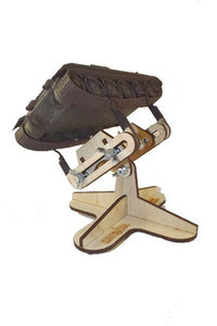 Photo of LMG BB-05 armored vehicle model assembly jig with cross base