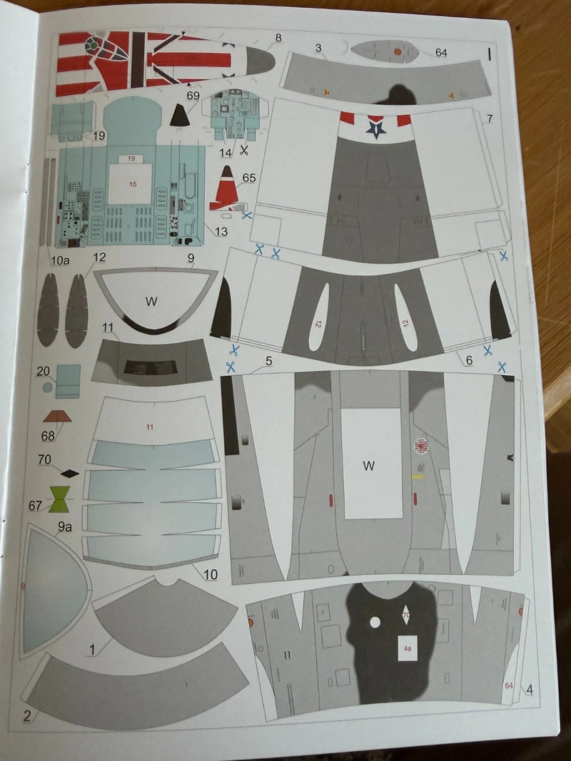 Photo of Mikoyan MiG-29 Fulcrum cardboard model kit by Mały Modelarz LOK for assembly