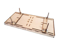 Photo of LMG BB-23 sailing ship display stand 400×200 mm laser-cut plywood model base