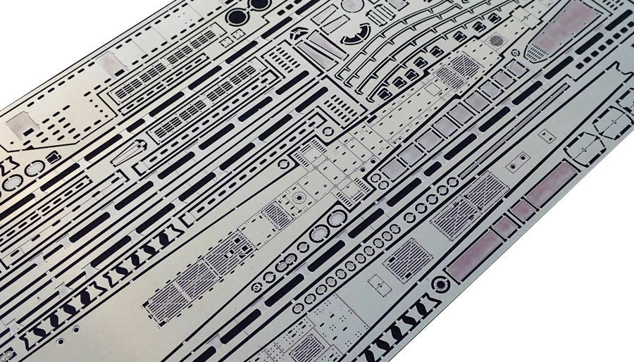 Photo of 1:144 scale photo-etched brass detail set for Revell German U-Boat Type XXI (05177/05078)