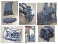 Photo of German U-Boat Type XXIII detail set with photo-etched and 3D printed resin parts for Bronco 35104 scale 1:35 submarine model
