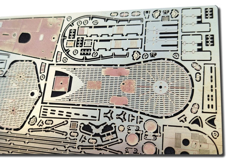 Photo of German U-Boat Type IXC/40 U-190 1:144 scale upgrade set with photo-etched brass and 3D resin parts for Revell model