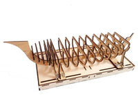 Photo of LMG BB-23 sailing ship display stand 400×200 mm laser-cut plywood model base