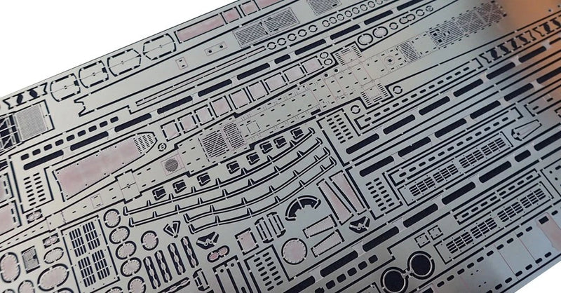 Photo of 1:144 scale photo-etched brass detail set for Revell German U-Boat Type XXI (05177/05078)