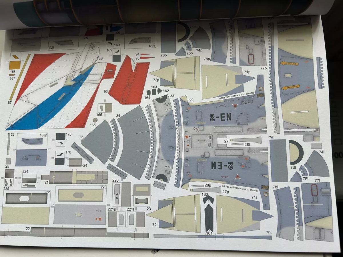 Photo of Mirage 2000-C card model kit 1:33 scale by MS Model Angraf