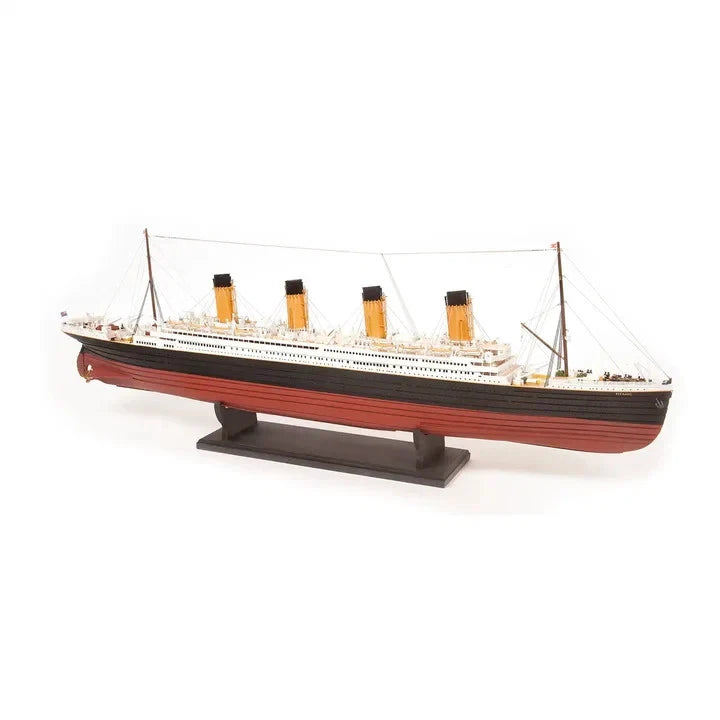 Photo of OcCre 19161 model ship display stand 380x120mm with black unvarnished wood base