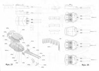 Photo of IJN Fuso 1:200 scale card model kit by Angraf Publishing showing detailed printed parts and packaging.